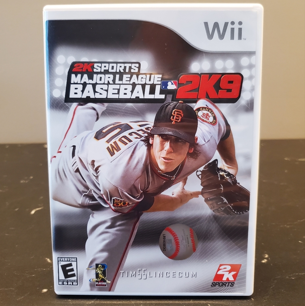 Major League Baseball 2K9 Complete with Manual for Nintendo Wii.